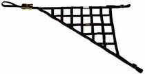 All Cars (Universal), All Muscle Cars (Universal) DJ Safety Nascar Truck Right Side Window Net - Triangle (with Ratchet 1-Inch Nylon)